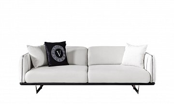 Диван 3-х местный Versace Orix, цвет белый